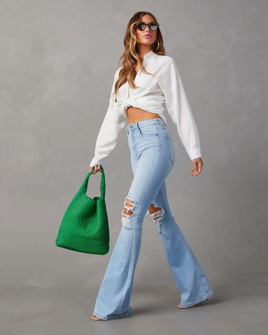 High Waist Flare Denim Jeans