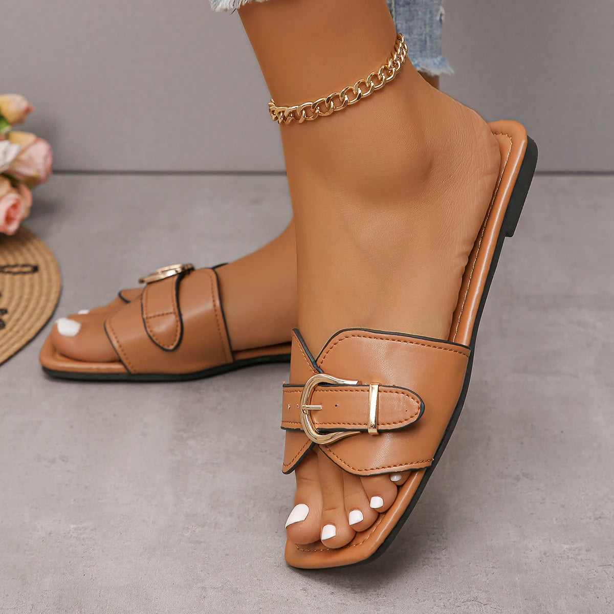 Women Flat Trendy Sandals