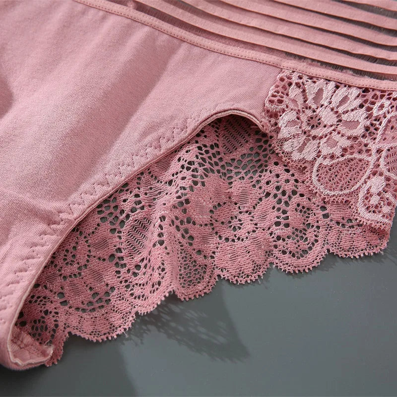 Sexy Lace Women Underwear/Mid Waist