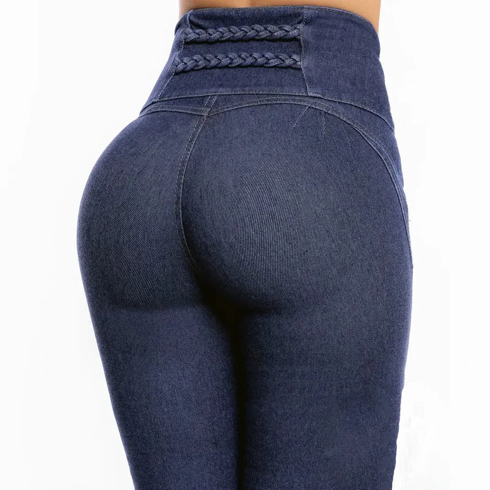 High Waist Slim Stretchy Denim Trendy Vintage