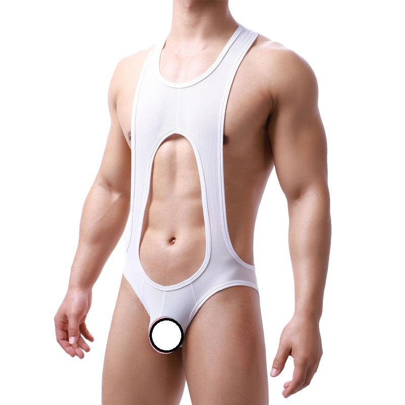 Men's Sculpting Fine Mesh Breathable One Piece Underwear For Men