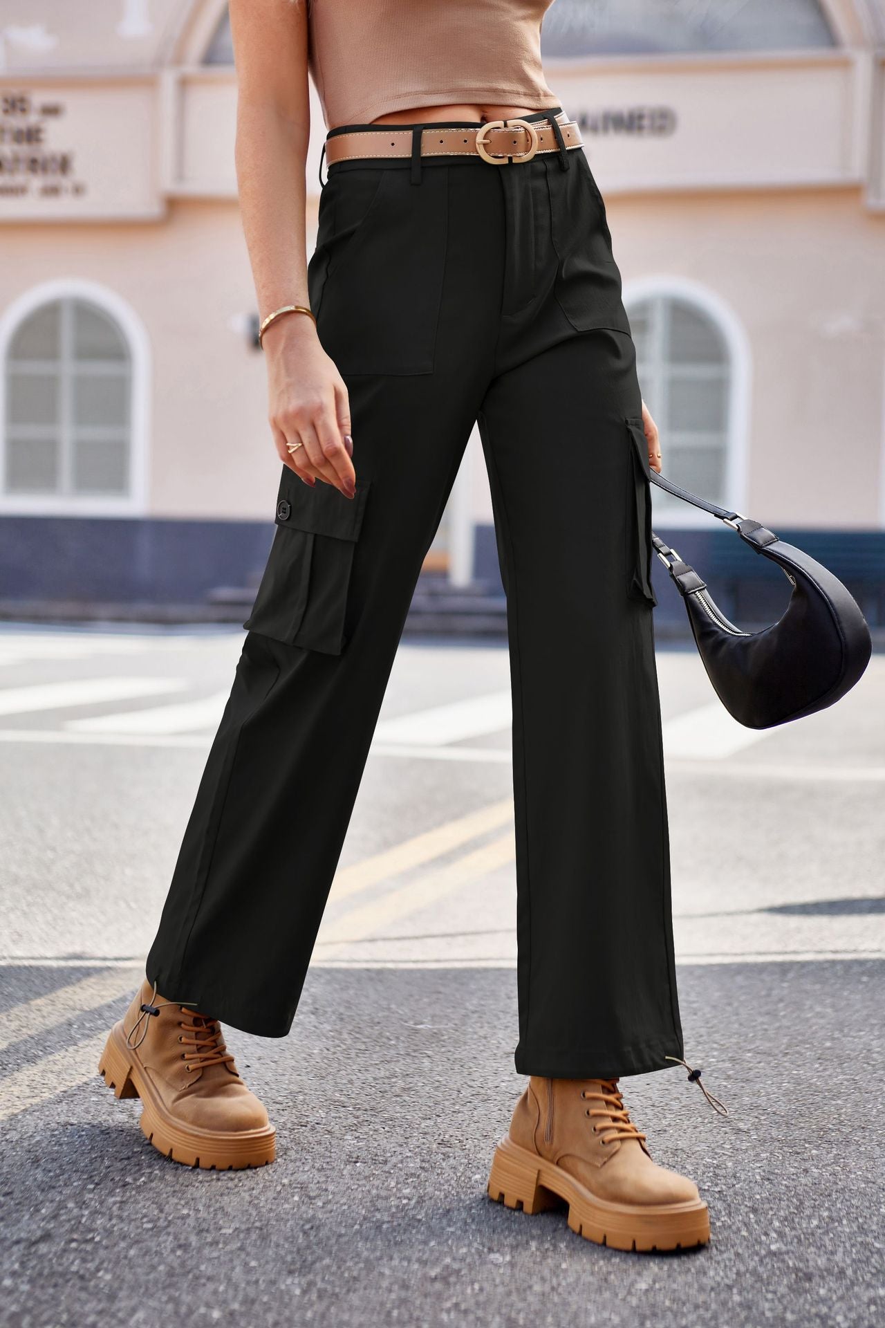 Drawstring Pants with Pockets