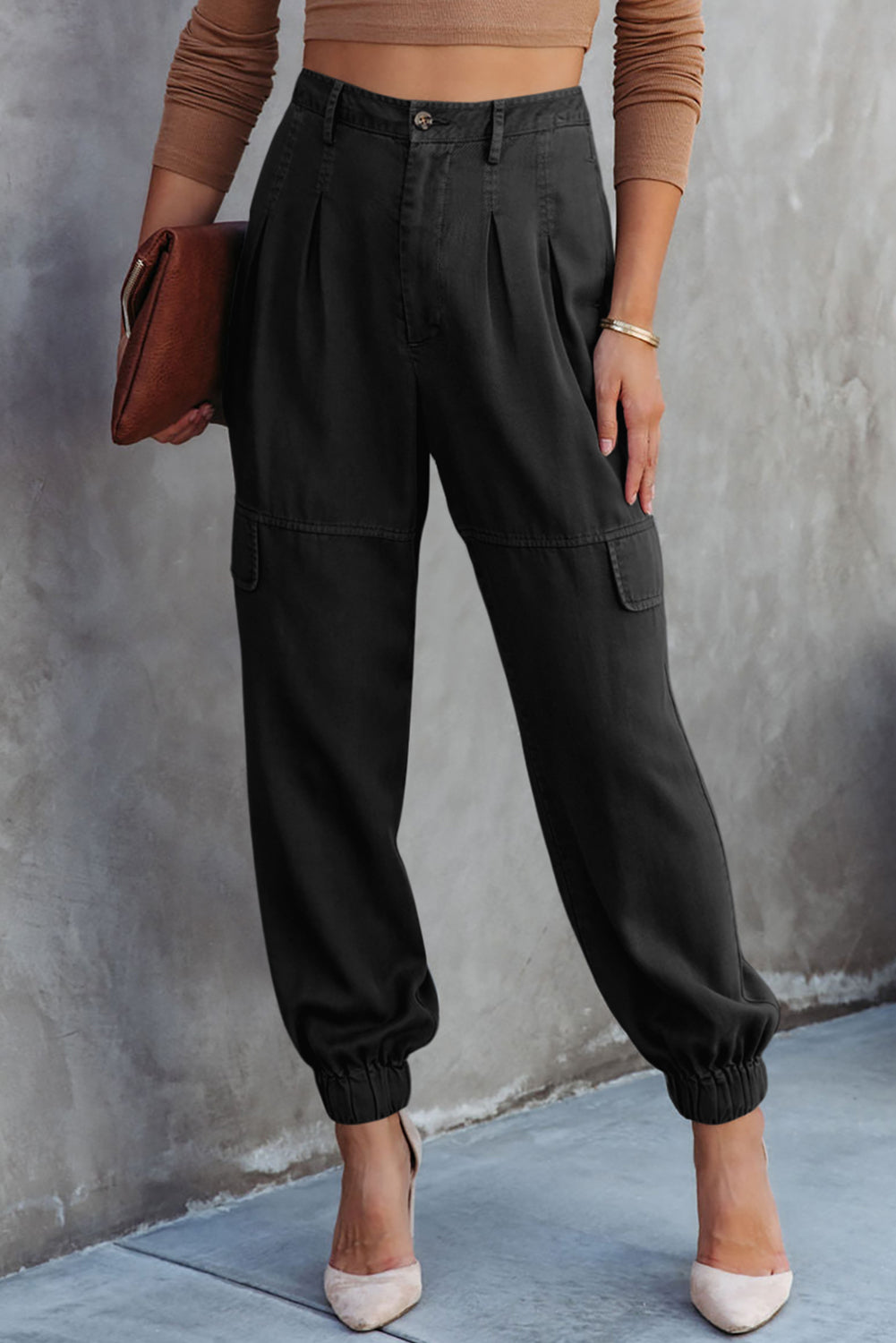 High Waist Cargo Pants