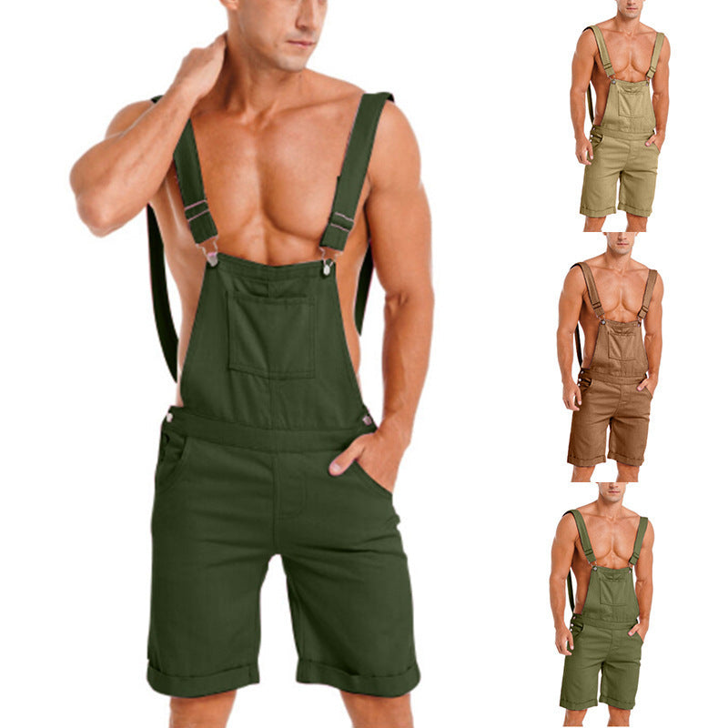 Men's Loose Plus Size Casual Sports Overalls