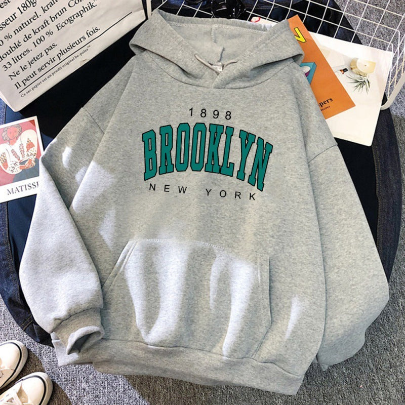 Brooklyn New York Printed Women Hoodie