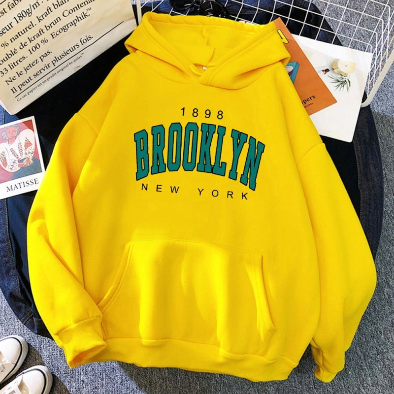 Brooklyn New York Printed Women Hoodie