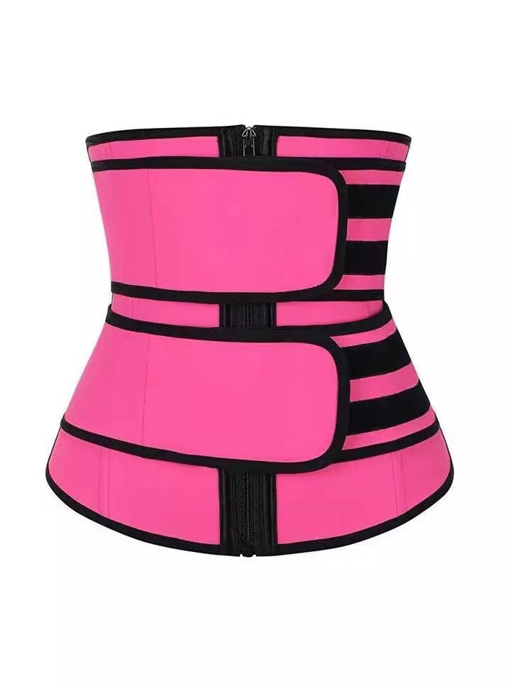 Cross-border Women's Zipper Belly Band Neoprene Body Shaper New Violently Sweat Belt Bodybuilding Sports Waistband