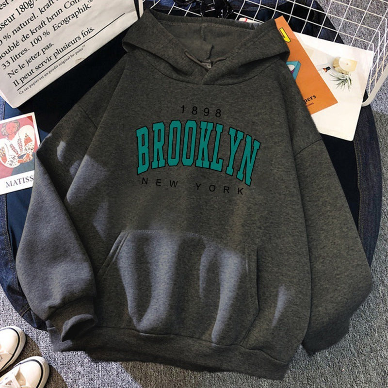 Brooklyn New York Printed Women Hoodie