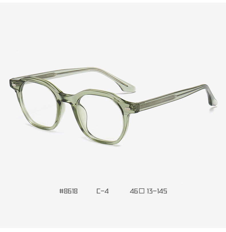 Retro Niche Texture Board Eyeglass Frame